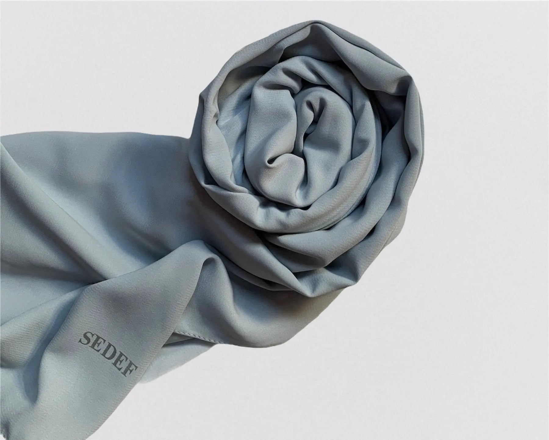 Hijab Soie de Médine - Frosty Blue sedef - MON HIJAB MODEST co