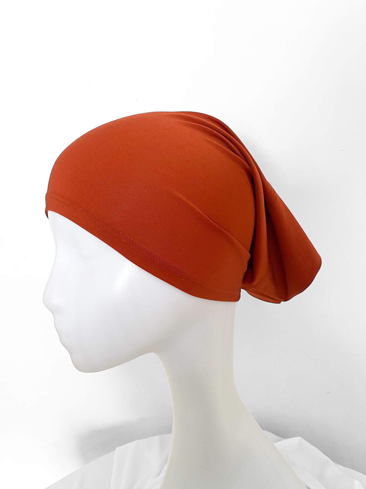 Bonnet hijab Jersey premium luxe - Brique