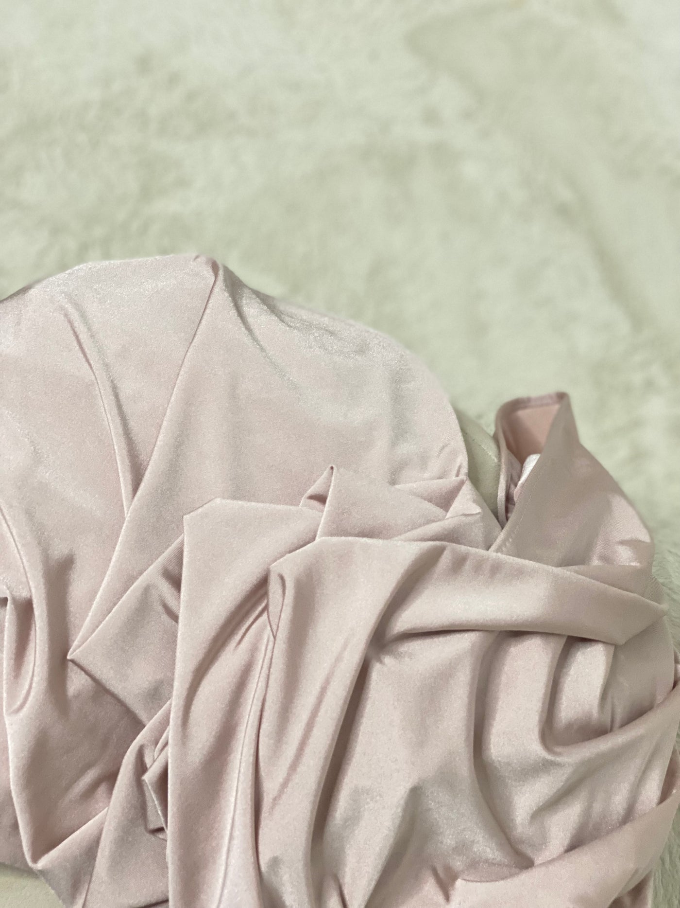 Hijab Satiné Beige Rose