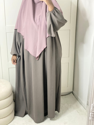 Khimar Soie de Medine - Rose Taupe