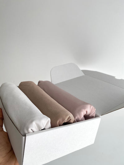 Box Hijab Jersey Premium Satiné - Nude