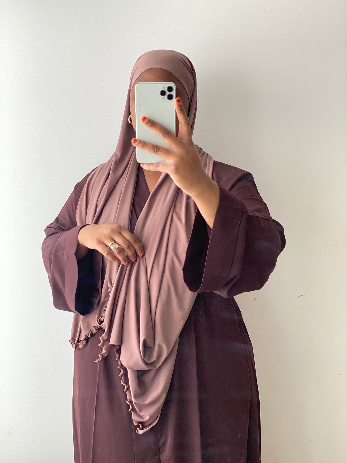Hijab jersey premium luxe - Cacao