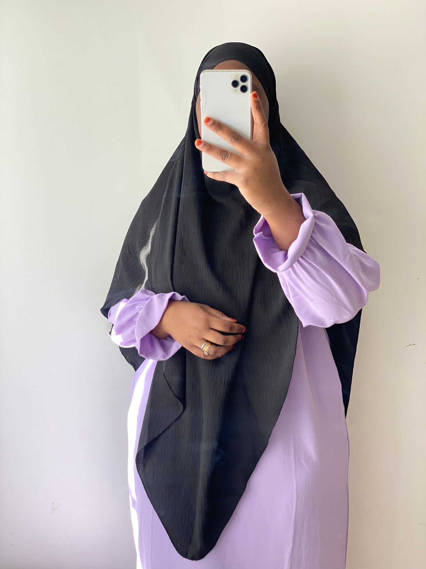 Khimar Jazz Simple - Noir