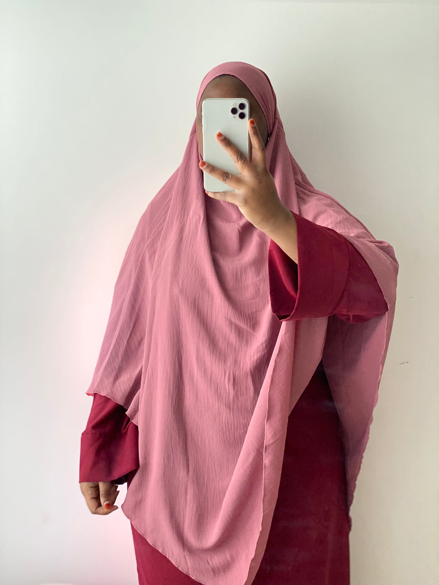 Khimar Jazz Simple - Framboise