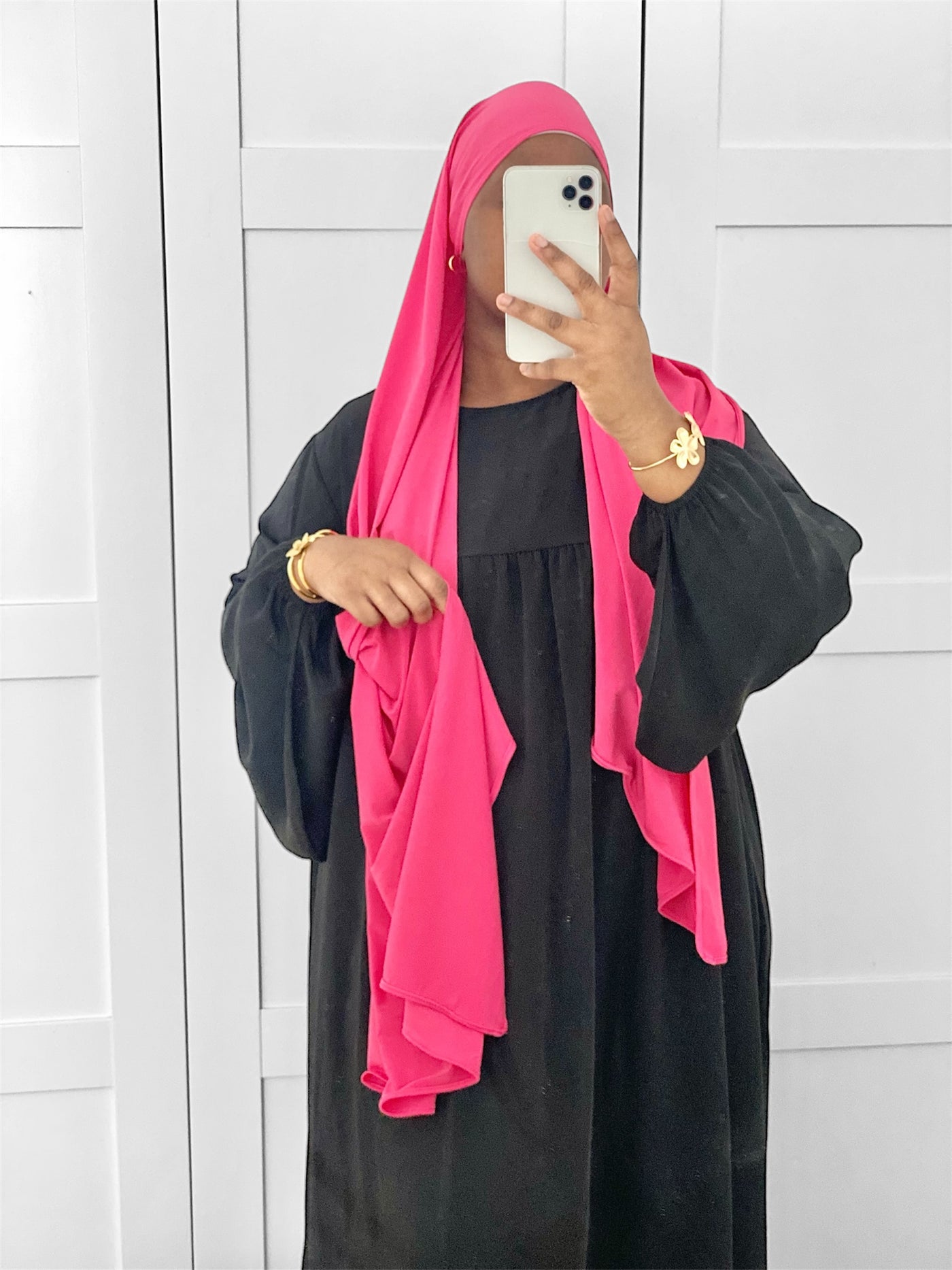 Hijab Jersey Premium Luxe - Rose Barbie