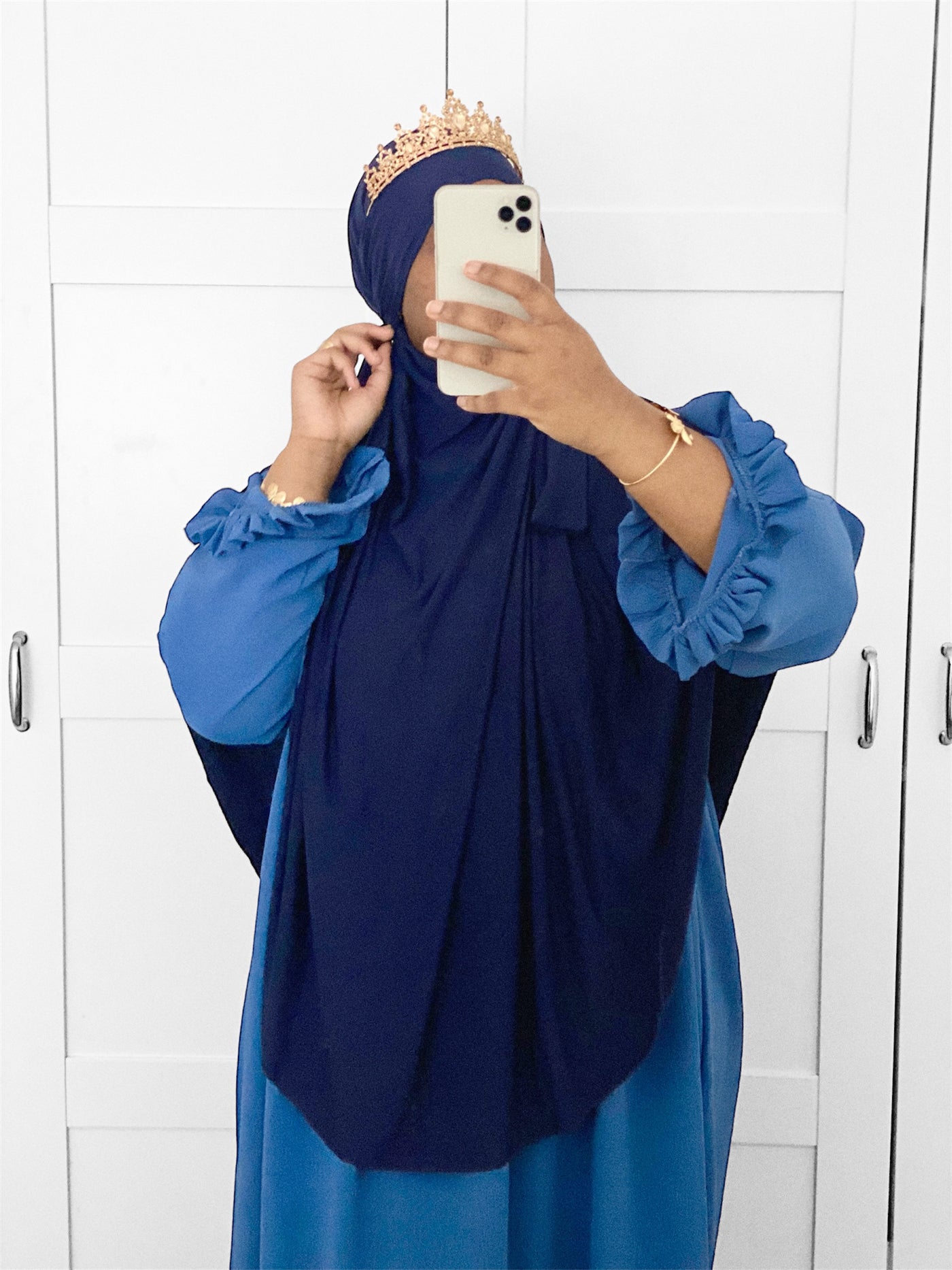 Khimar Jersey premium - Blue Oil