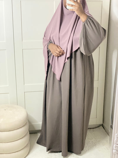 Khimar Soie de Medine - Rose Taupe