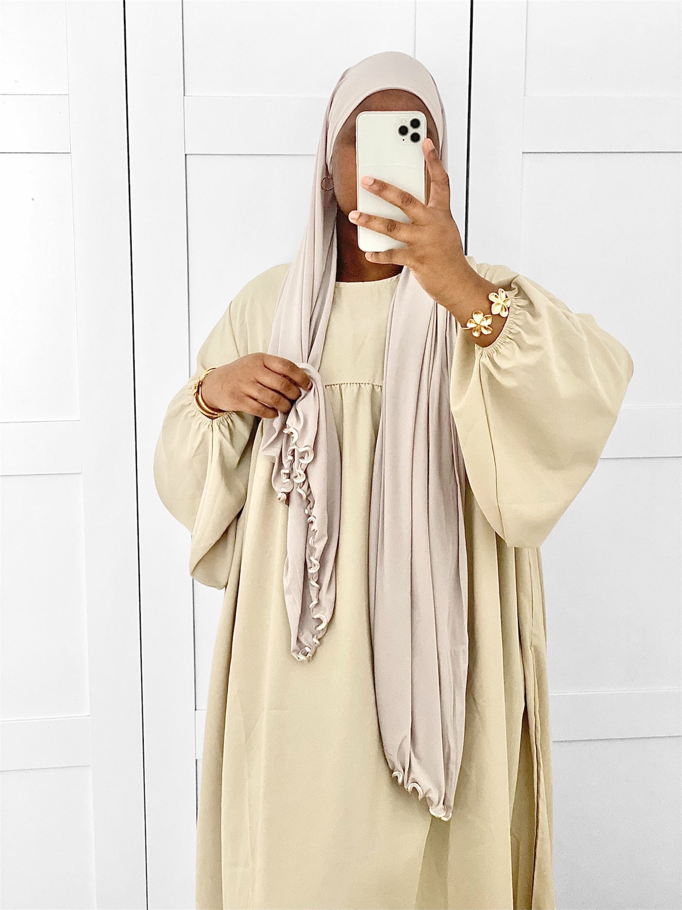 Hijab Jersey Premium Luxe - Taupe Clair