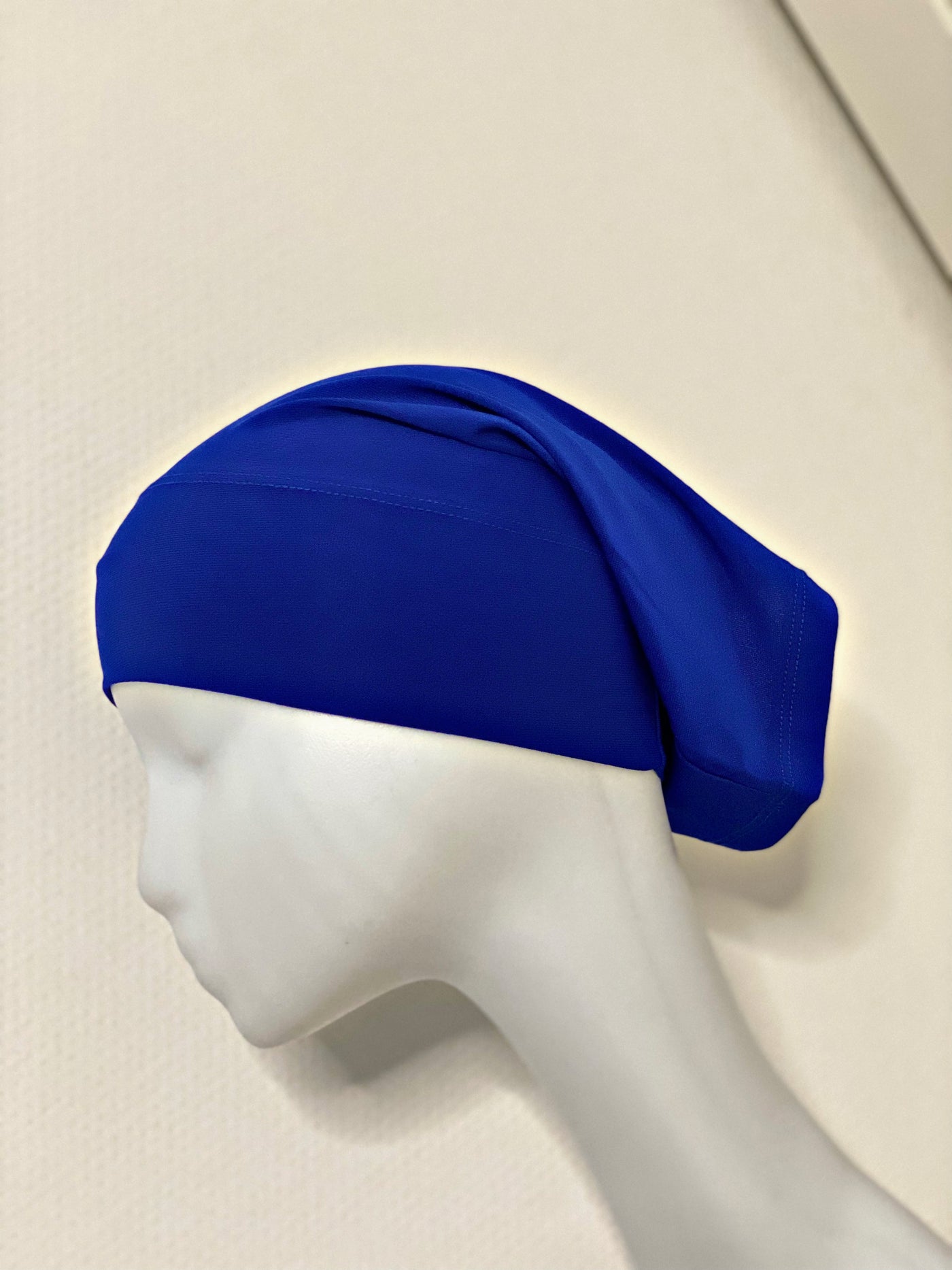 Bonnet hijab Jersey premium luxe - Bleu electric