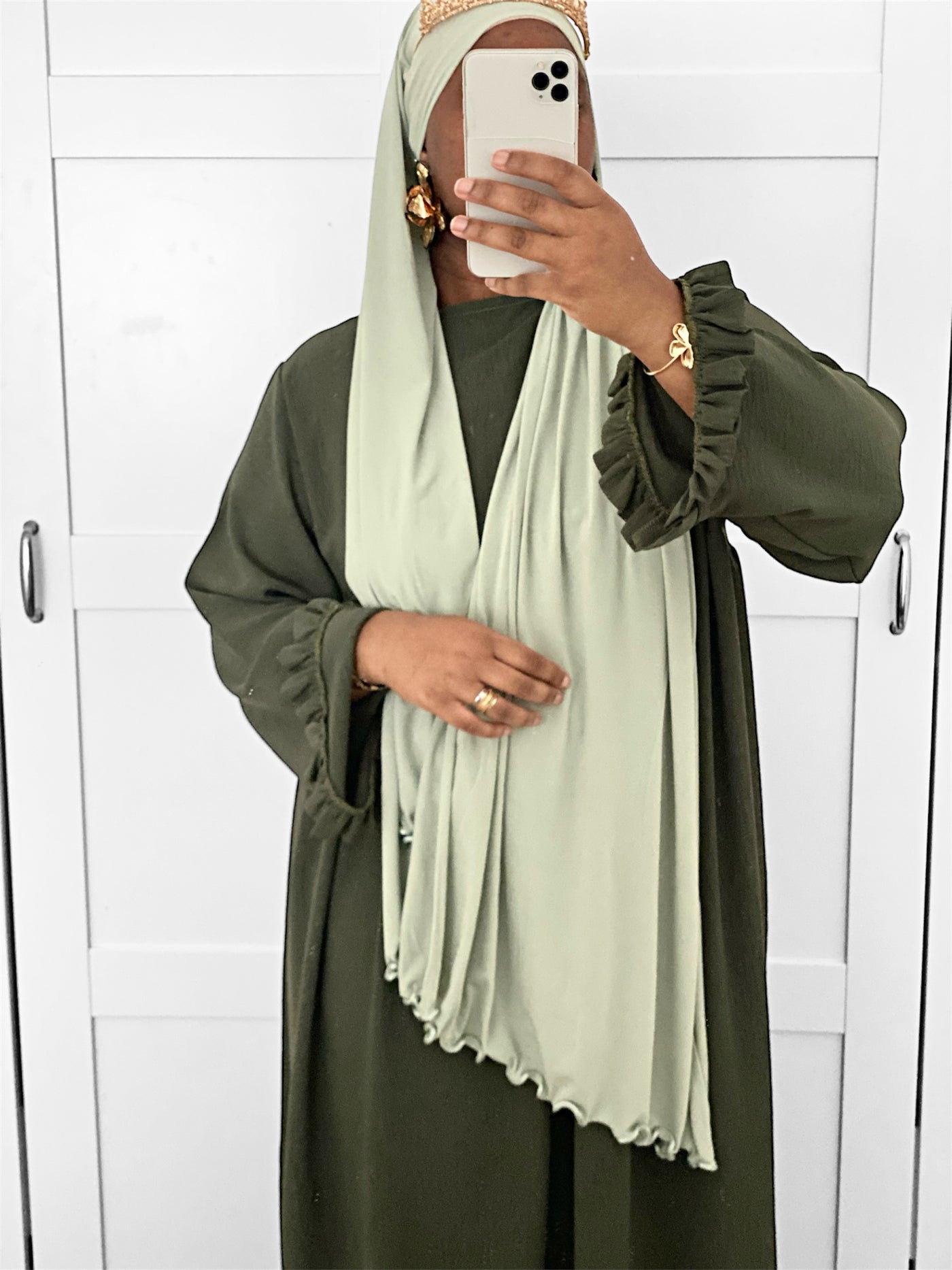 Hijab Jersey Luxe Froufrou - Vert d’eau