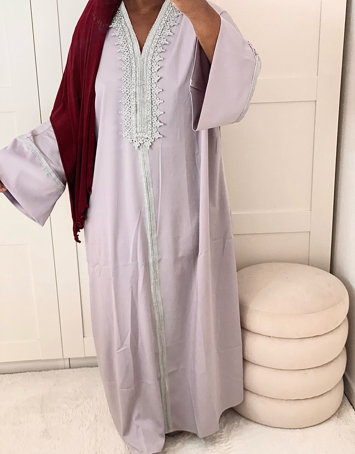 Abaya Dubaï Jana Lilac 