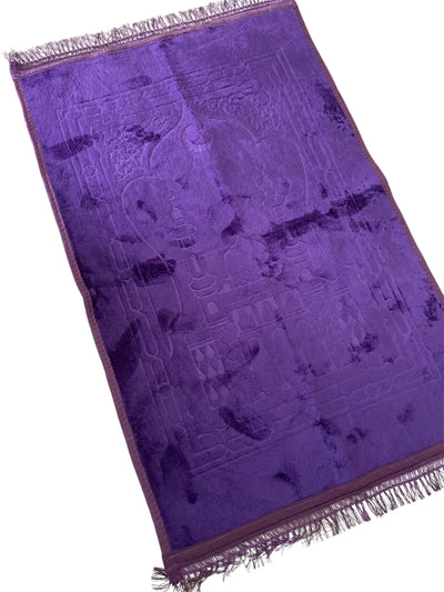 Tapis prière épais violet