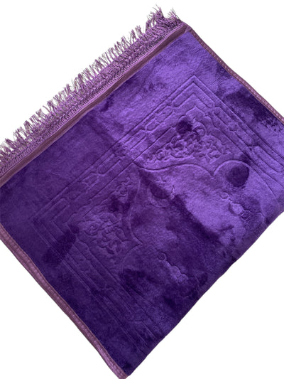Tapis prière épais violet