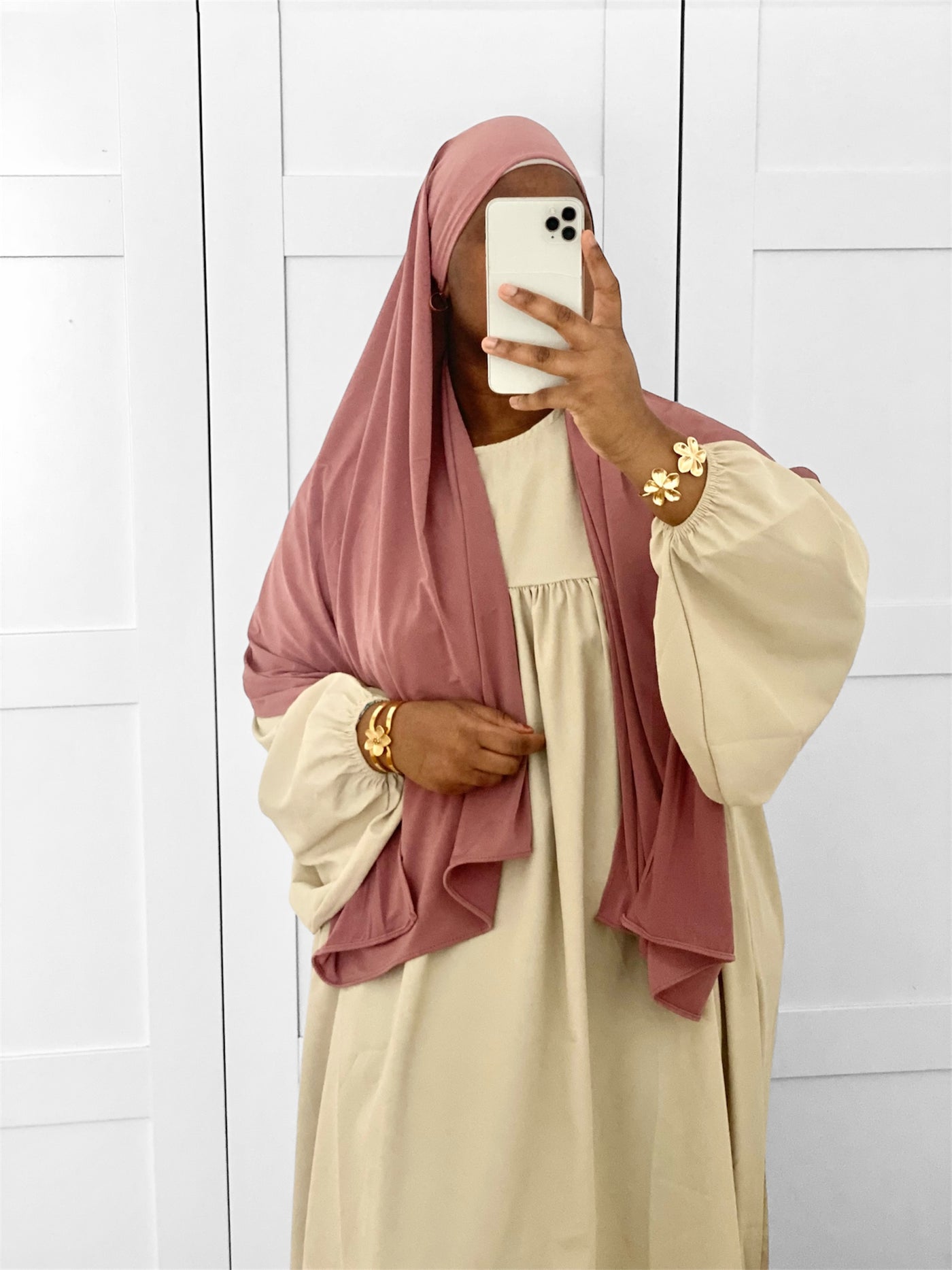 Hijab Jersey Premium Luxe - Vieux Rose