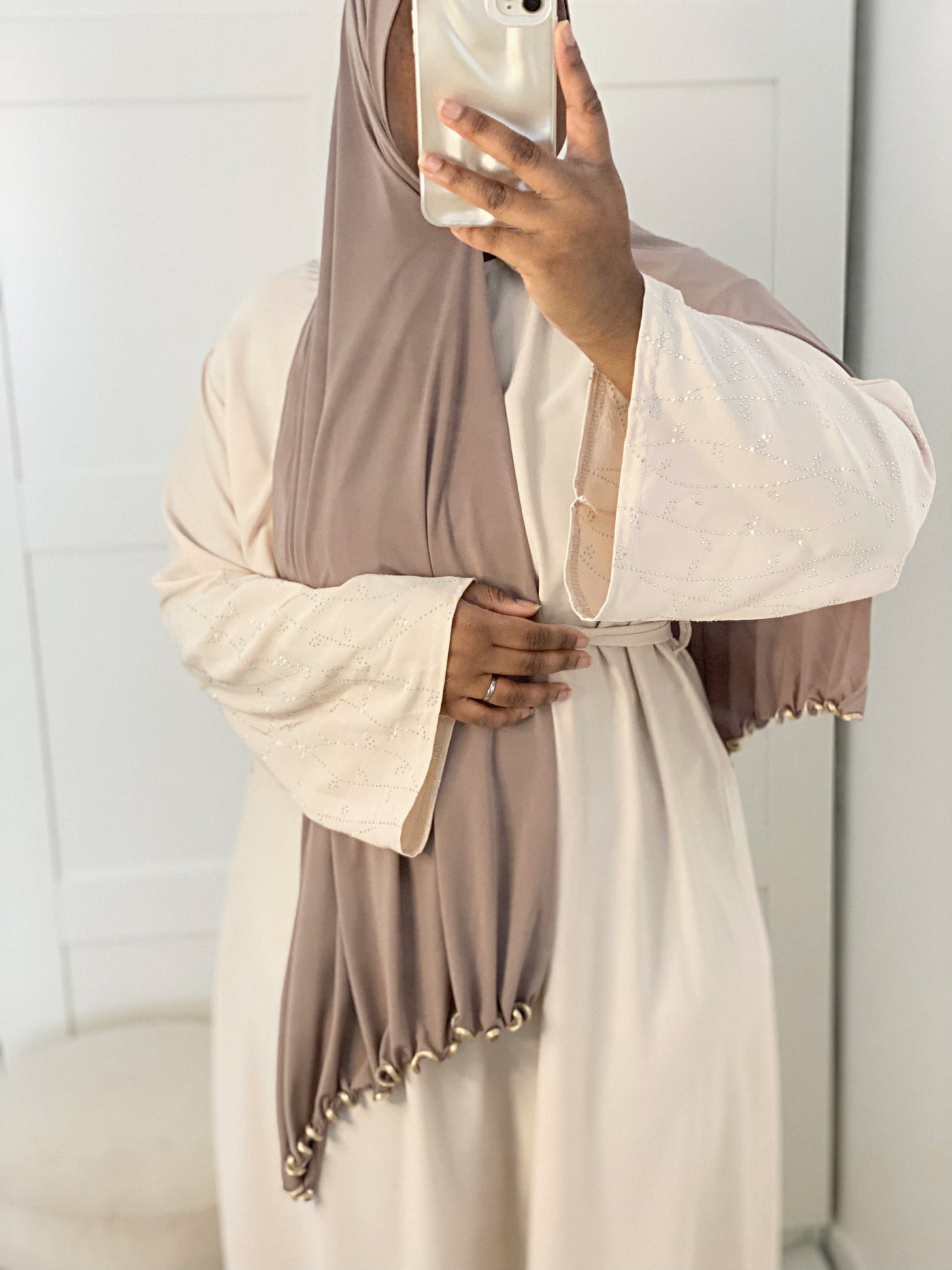 Abaya ceinture ajustable 