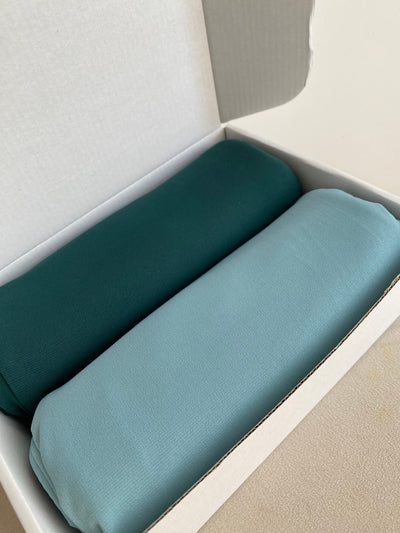 Box Hijab Jersey Premium Luxe - Éclat d’Emeraude