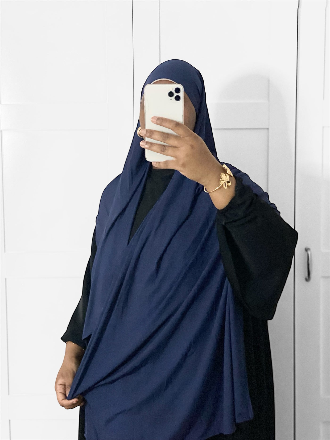 Hijab jersey bamboo premium - Royal blue