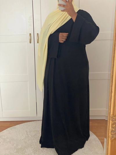 Abaya Al Masturah - Black MONHIJABMODEST