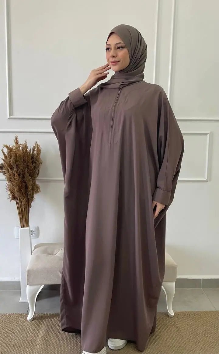 Abaya Amarya - Taupe - MON HIJAB MODEST co