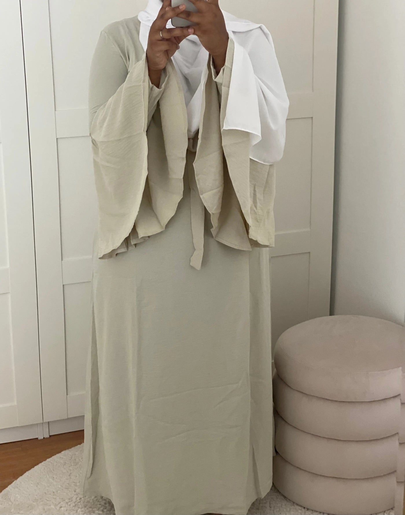 Abaya Cataleya - Beige Nude MON HIJAB MODEST co