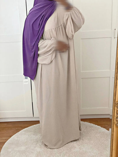 Abaya Jameelah - Beige MON HIJAB MODEST co