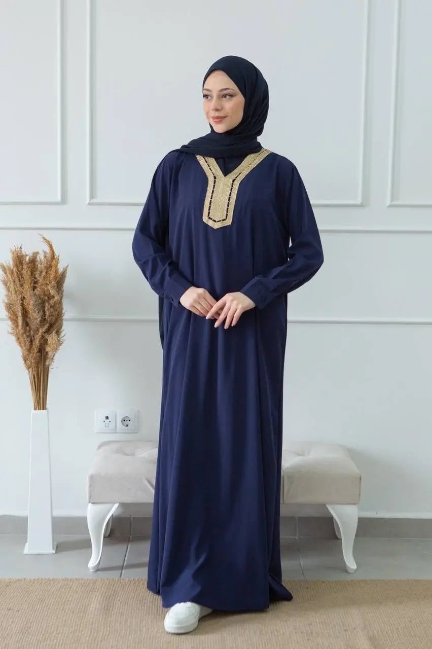 Abaya Janelle - Blue - MON HIJAB MODEST co