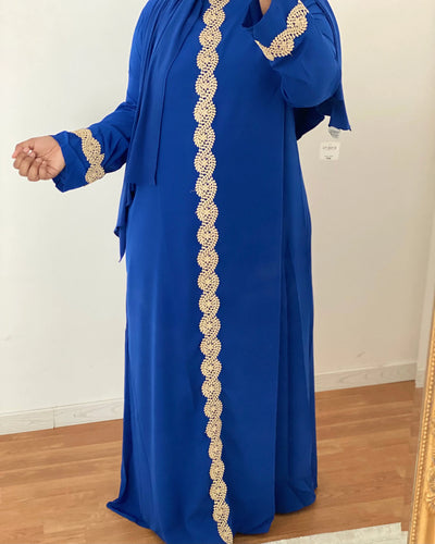Abaya Maha - Bleu electric MON HIJAB MODEST co