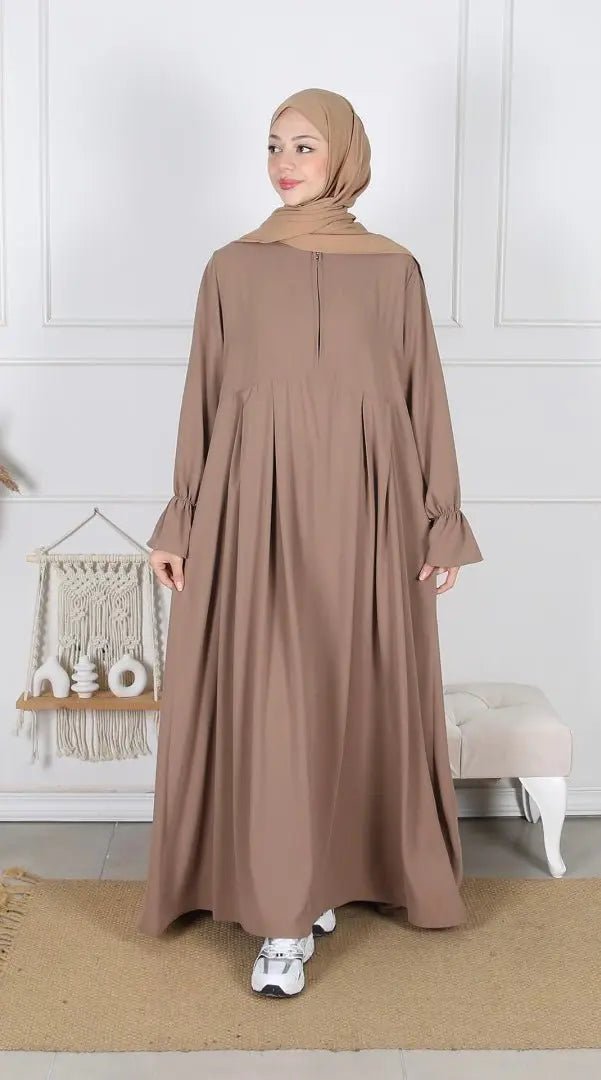 Abaya Yasmin - Nude Foncé - MON HIJAB MODEST co