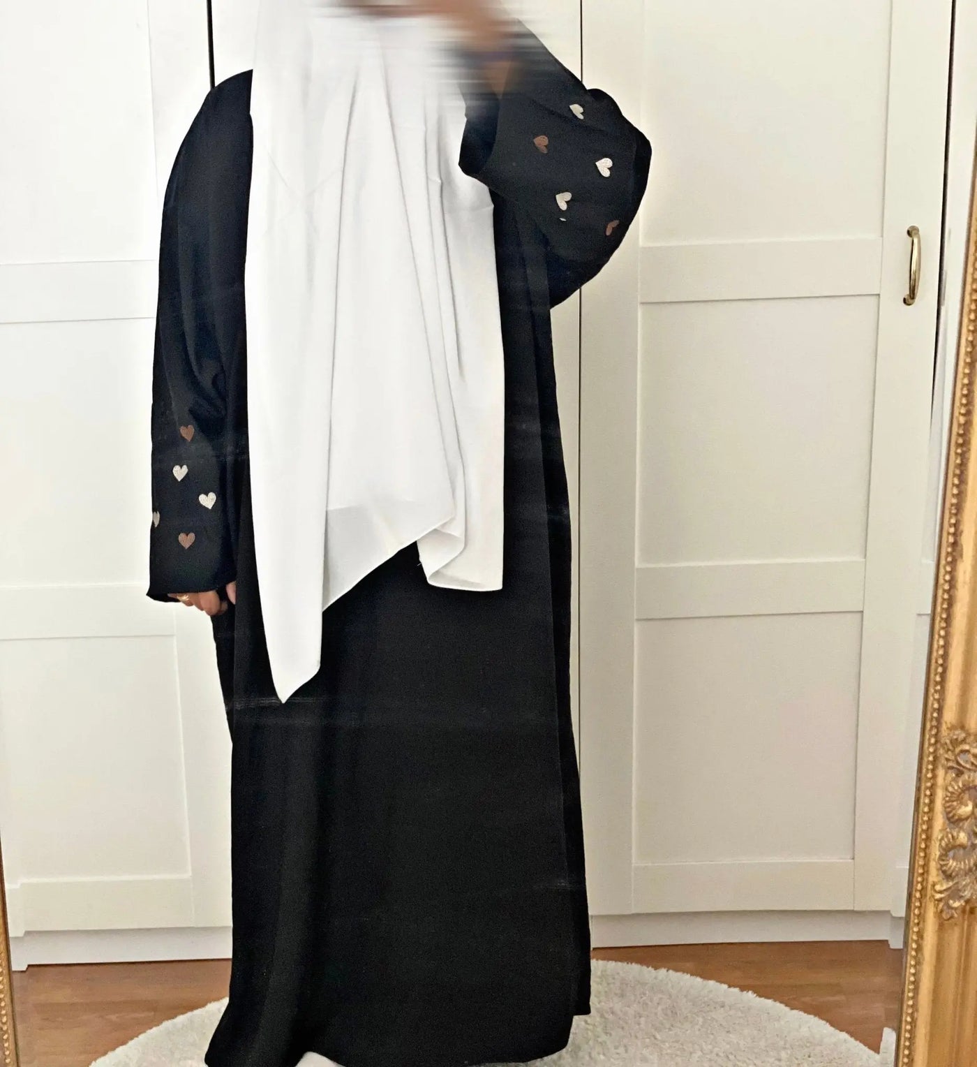 Abaya coeur Mahera - Black MON HIJAB MODEST co