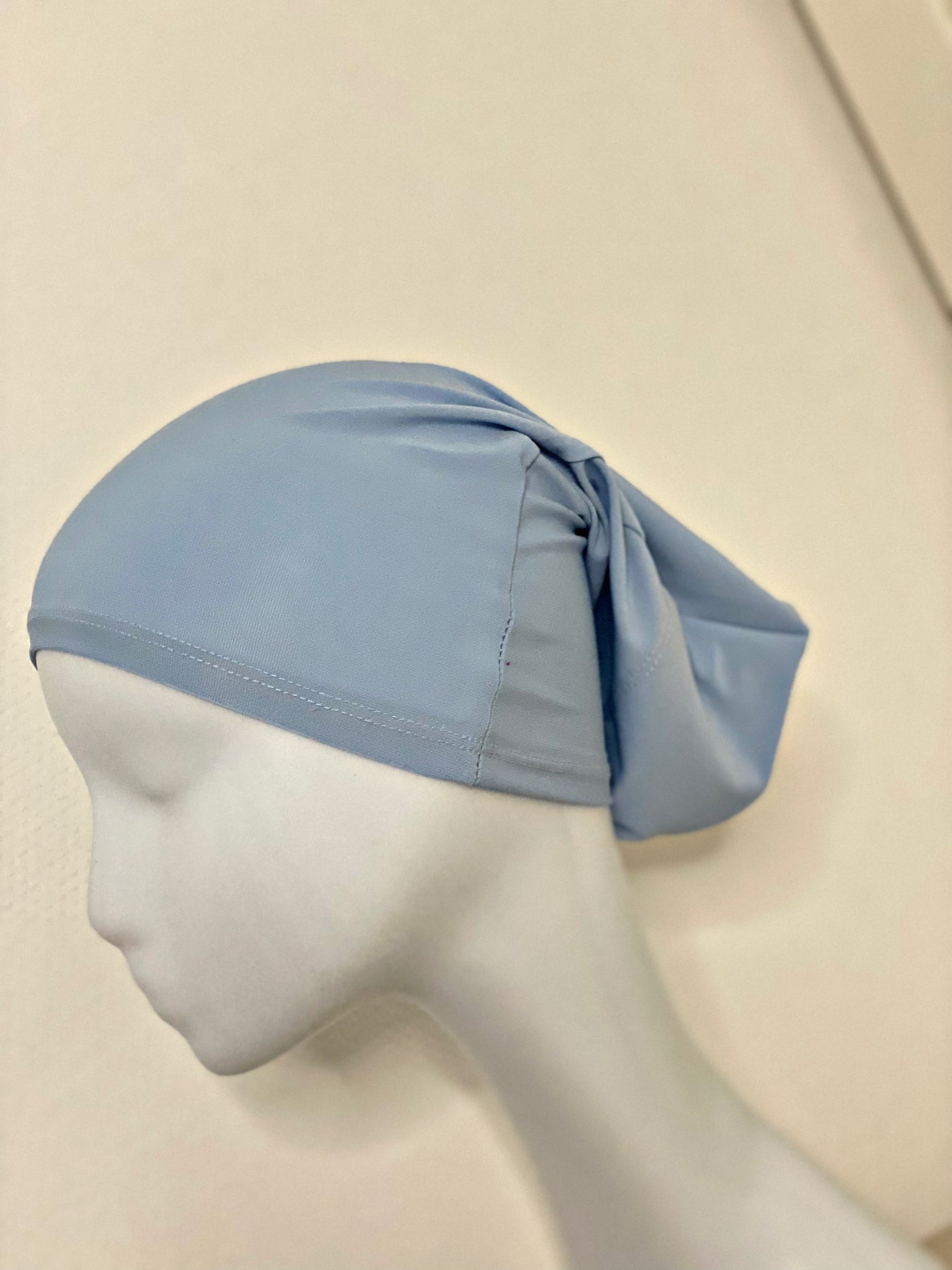 Bonnet hijab Jersey premium luxe - Bleu clair