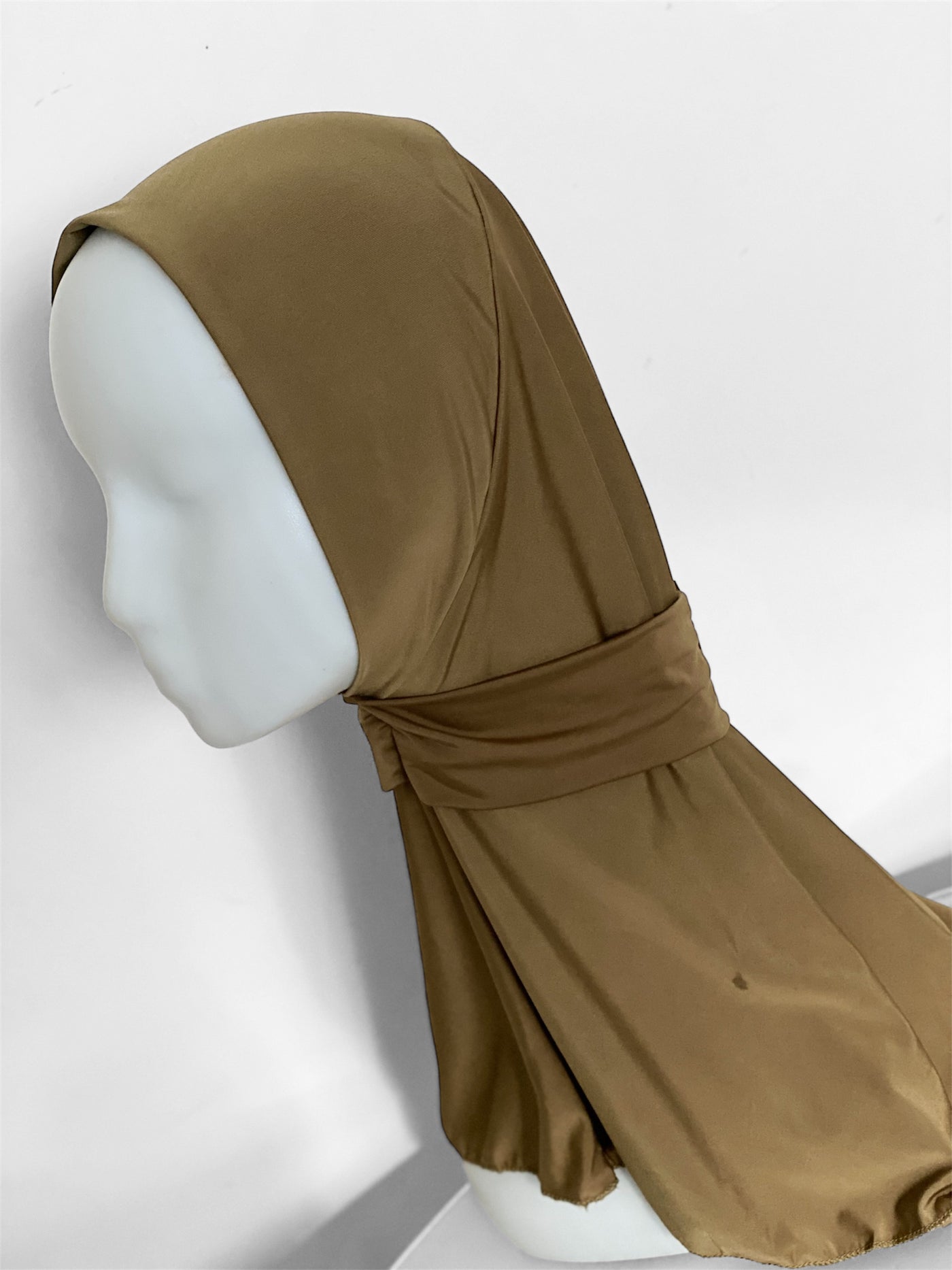 Jersey liquid hijab cagoule - Pistache