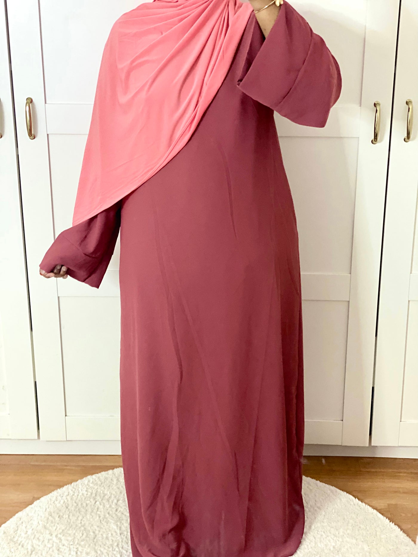 Abaya al masturah - Framboise