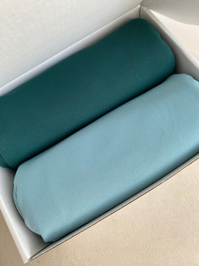 Box Hijab Jersey Premium Luxe - Éclat d’Emeraude