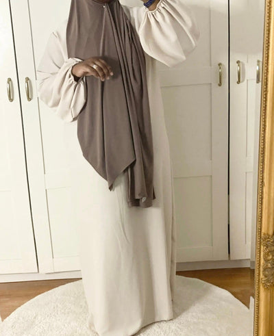 Abaya Zuhriyyah - Beige clair - MON HIJAB MODEST co