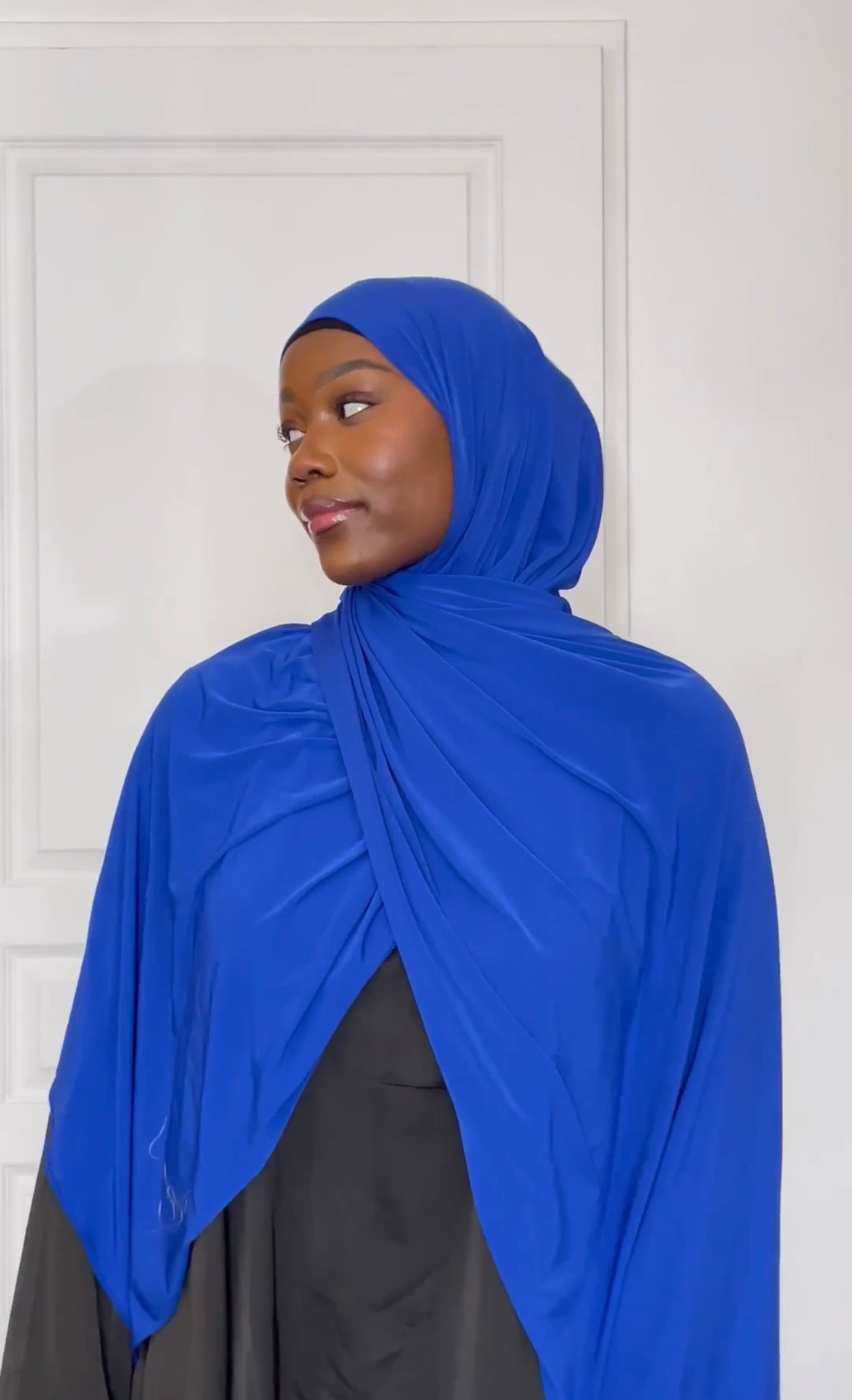 Hijab Jersey Luxe - Blue électrique