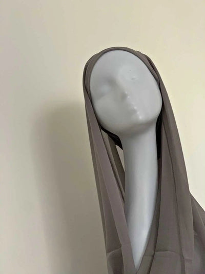Hijab À Enfiler - Gris Fumé - MON HIJAB MODEST co