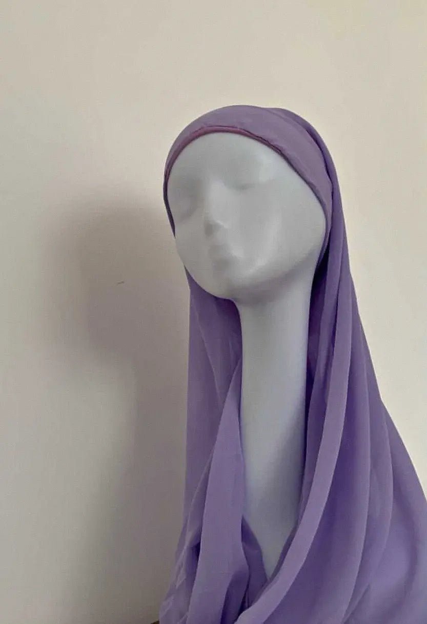 Hijab À Enfiler - Lilac Pastel - MON HIJAB MODEST co
