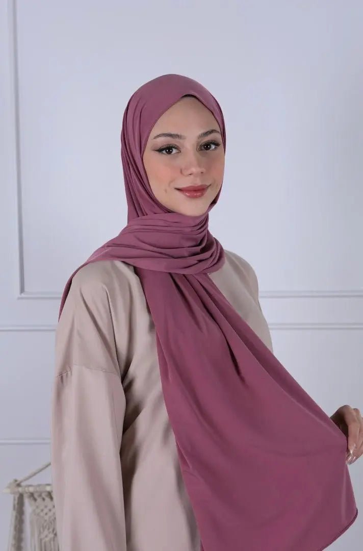 Hijab Jersey Luxe - Framboise - MON HIJAB MODEST co