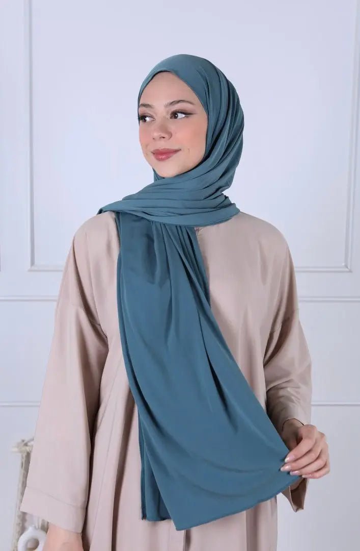 Hijab Jersey Luxe - Turquoise - MON HIJAB MODEST co