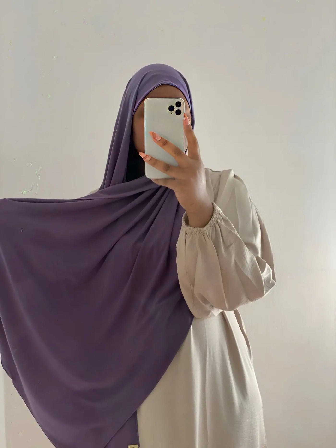 Hijab Jersey luxe à enfiler - Lilas - MON HIJAB MODEST co