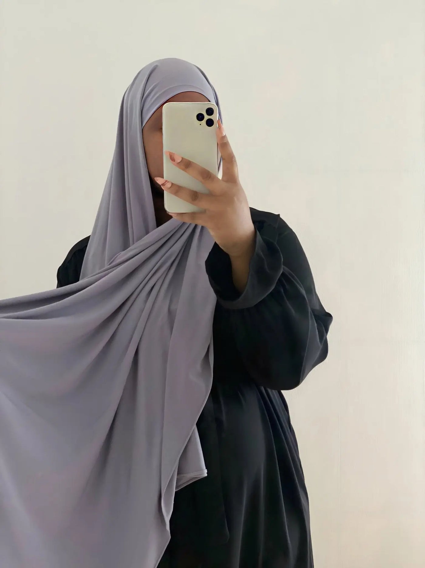 Hijab Jersey luxe à enfiler - Pearl Grey Mon Hijab Modest