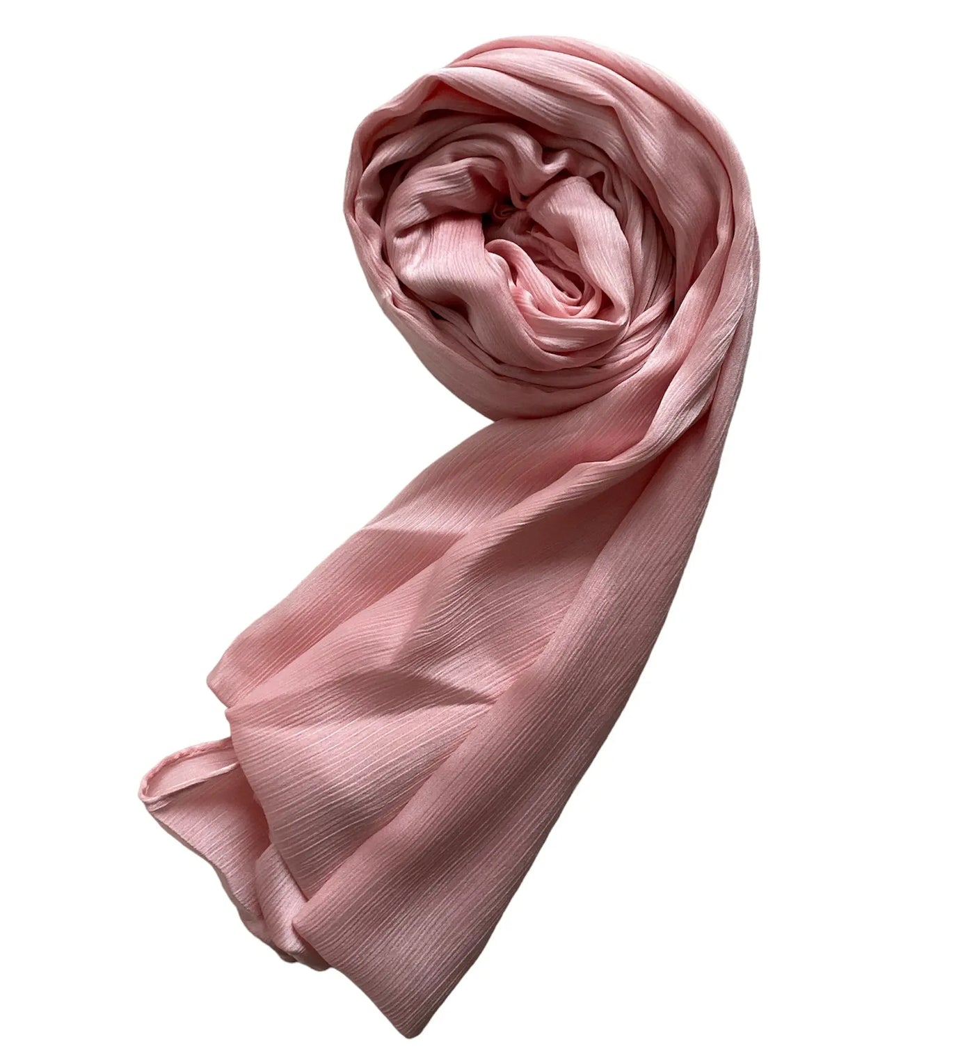 Hijab Satin Plissé - Rose Pastel MON HIJAB MODEST