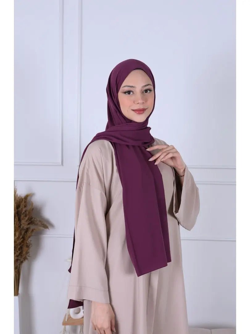 Hijab Soie de Médine - Améthyste - MON HIJAB MODEST co