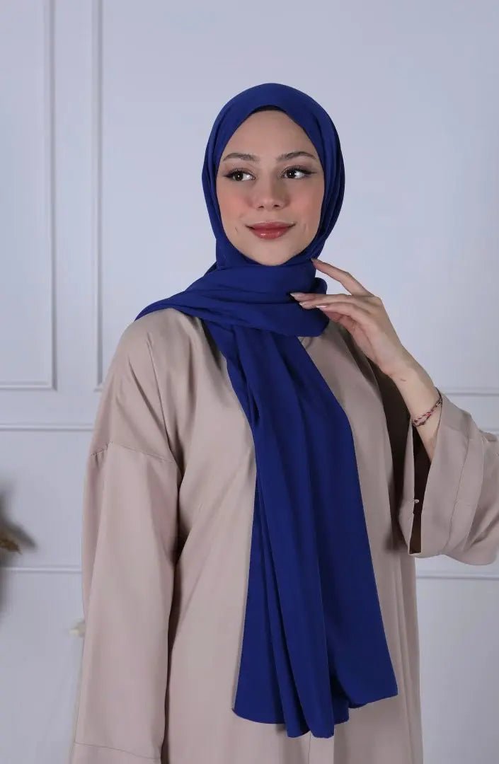 Hijab Soie de Médine - Blue electric - MON HIJAB MODEST co