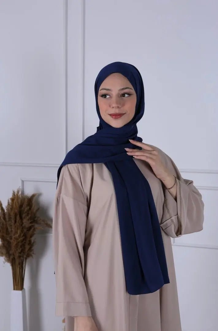 Hijab Soie de Médine - Blue oil - MON HIJAB MODEST co