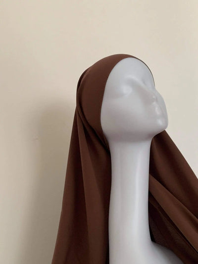 Hijab Soie de Médine - Cacao MON HIJAB MODEST