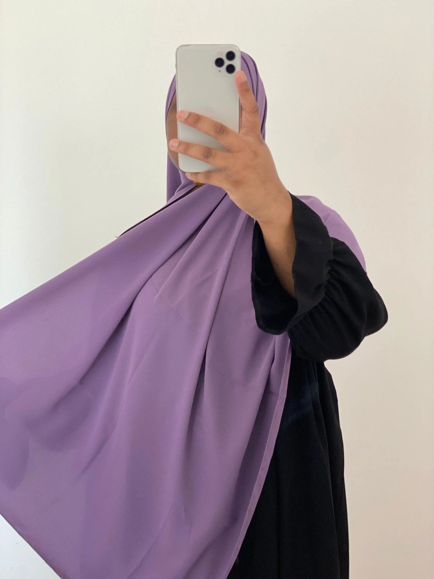 Hijab Soie de Médine - Lilac - N°09 MON HIJAB MODEST