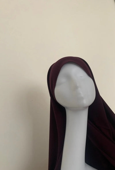 Hijab Soie de Médine - Prune MONHIJABMODEST