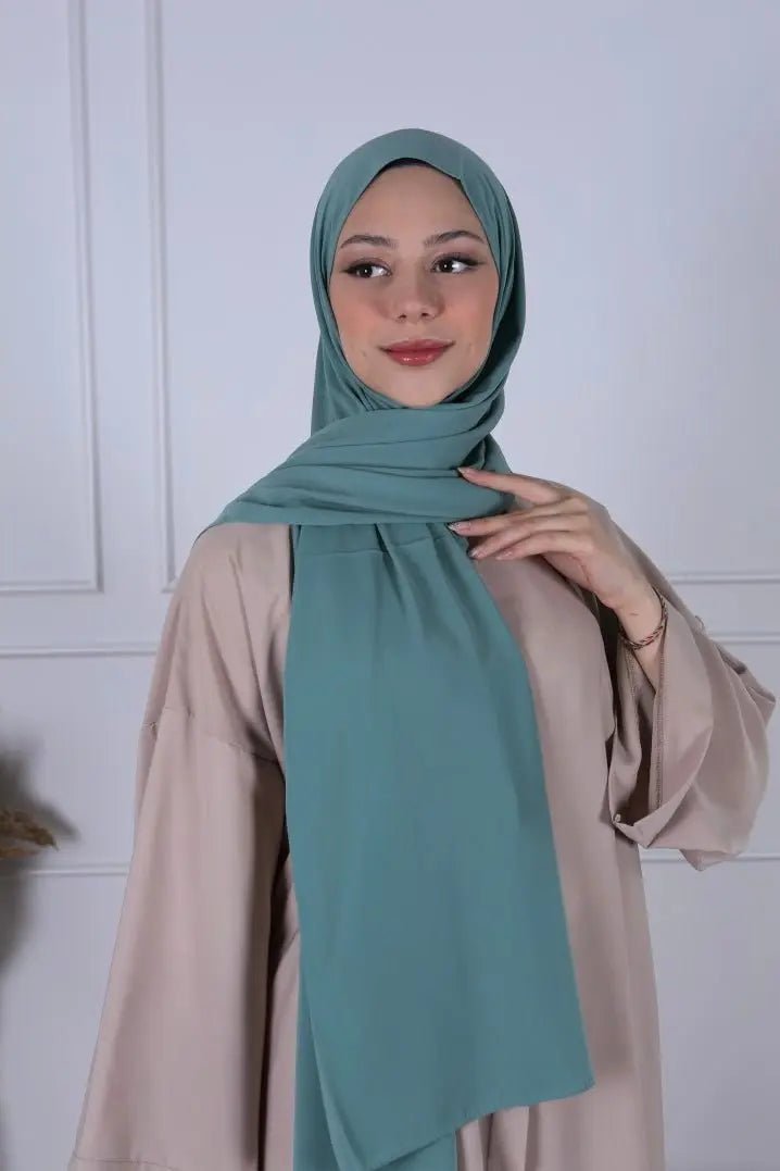Hijab Soie de Médine - Turquoise pastel - MON HIJAB MODEST co