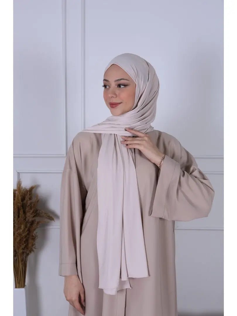 Hijab jersey luxe - Beige clair - MON HIJAB MODEST co